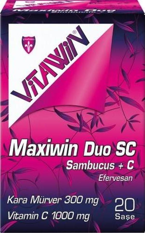 Vitawin Maxiwin Duo Sc Sambucus + C Effervescent 20 Saşe - Image 1