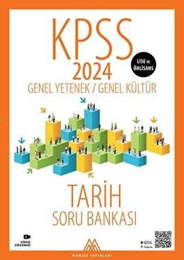 2024 KPSS Lise Ön Lisans GYGK Tarih Soru Bankası - Marsis Yayınları - Image 1