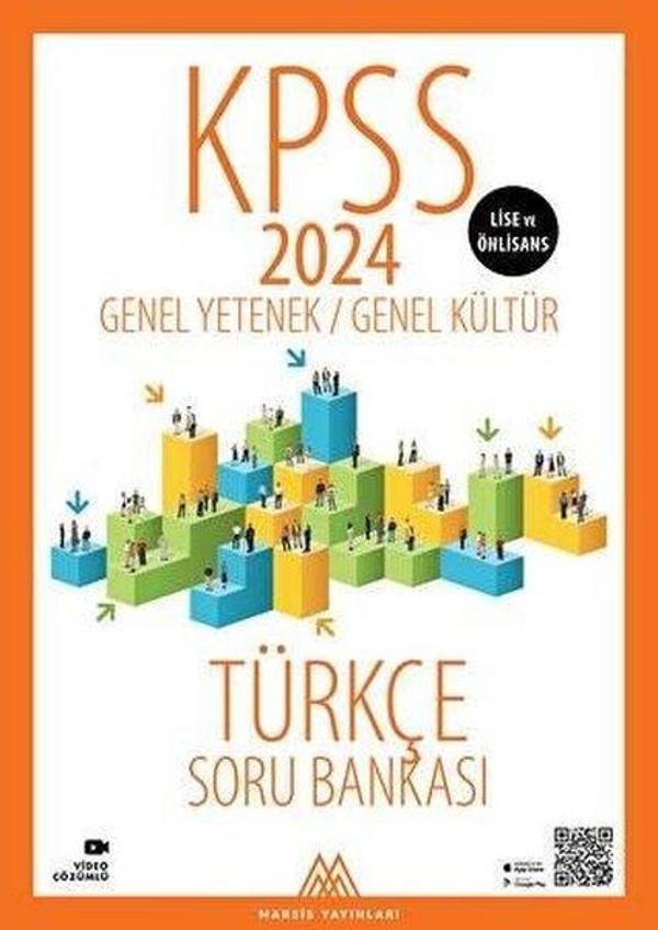 2024 KPSS Lise Ön Lisans GYGK Türkçe Soru Bankası - Marsis Yayınları - Image 1