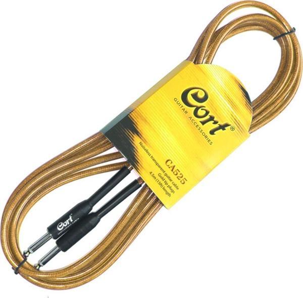 Cort CA525NAT Gitar Kablo Gürültüsüz 5M (Noısless) Nude Cable Şeffaf - Image 1