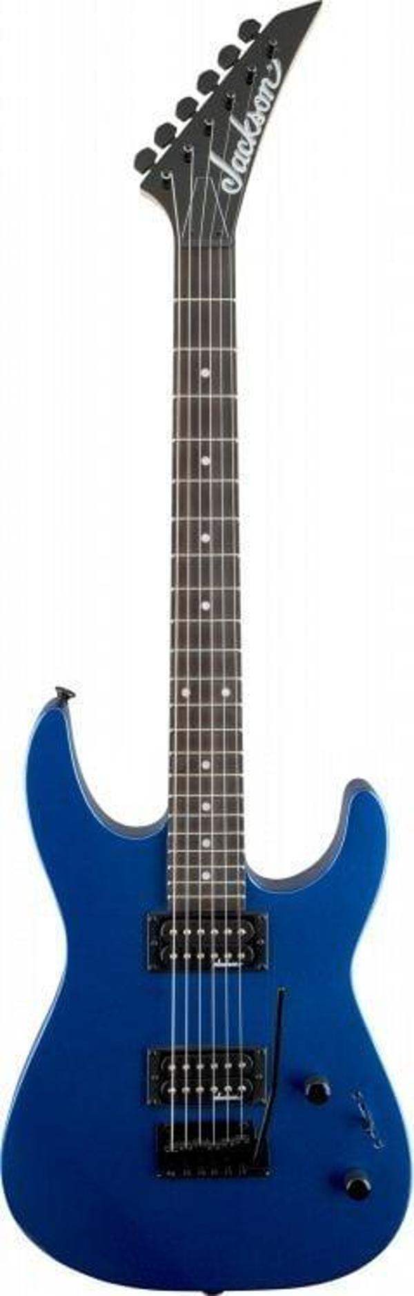 JS11 Elektro Gitar 2-Point Tremolo Amaranth Klavye Metallic Blue Dinky AH MBL - Image 1