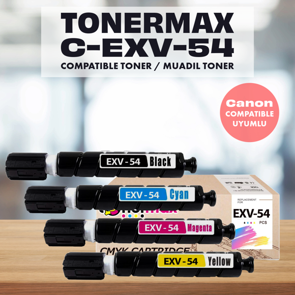 Canon C-EXV-54 Muadil Toner Takım /ImageRUNNER C3025i / C3125i / C3262i - Image 1