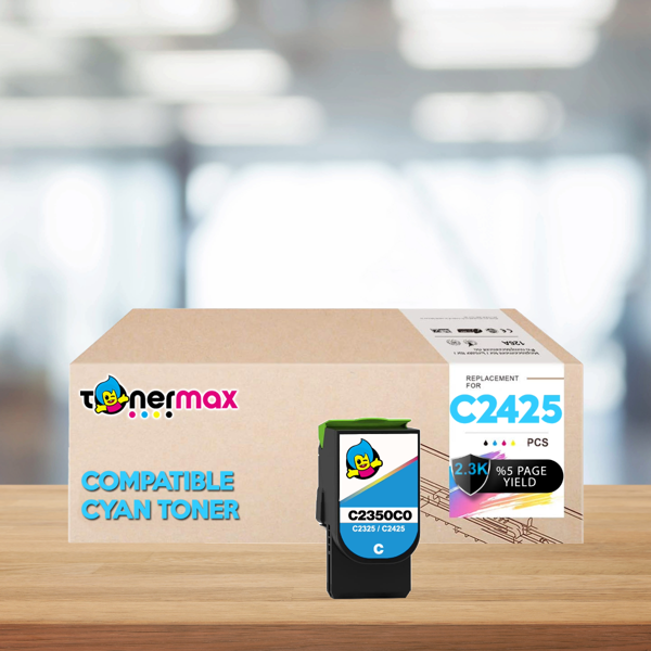 Lexmark C2425-C235HC0 Mavi Muadil Toner / C2425dw / C2325dw /MC2325adw /MC2425adw /MC2535adwe /MC2640adwe - Image 1