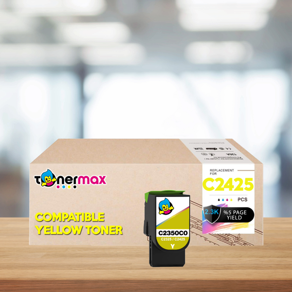 Lexmark C2425-C235HY0 Sarı Muadil Toner / C2425dw / C2325dw /MC2325adw /MC2425adw /MC2535adwe /MC2640adwe - Image 1