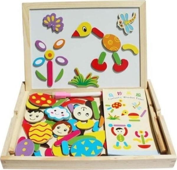 Hobi Eğitim Dünyası Eğitici Mıknatıslı 30 cm Çift Taraflı Yazı Tahtası Seti - Image 1