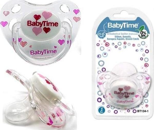 BabyTime Silikon Damaklı Kor. Kap. Desenli Emzik N.3 - Image 1
