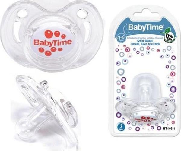 BabyTime Silikon Kiraz Uçlu Kor. Kap. Mat Gövdeli Emzik N.3 - Image 1