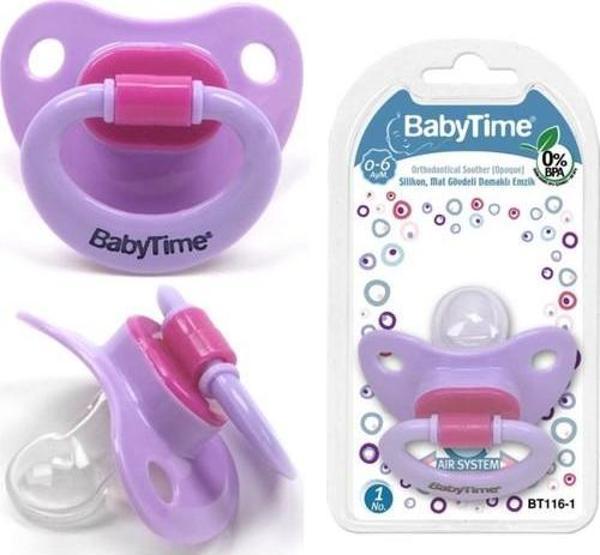 BabyTime Silikon Mat Gövdeli Damaklı Emzik N.3 - Image 1