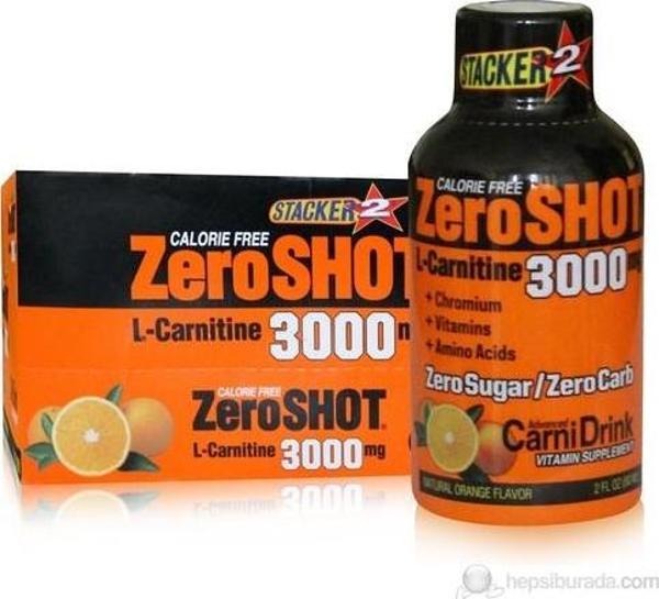 Stacker 2 Zero Shot L Carnitine 3000 60Ml X 12 Şişe - Image 1