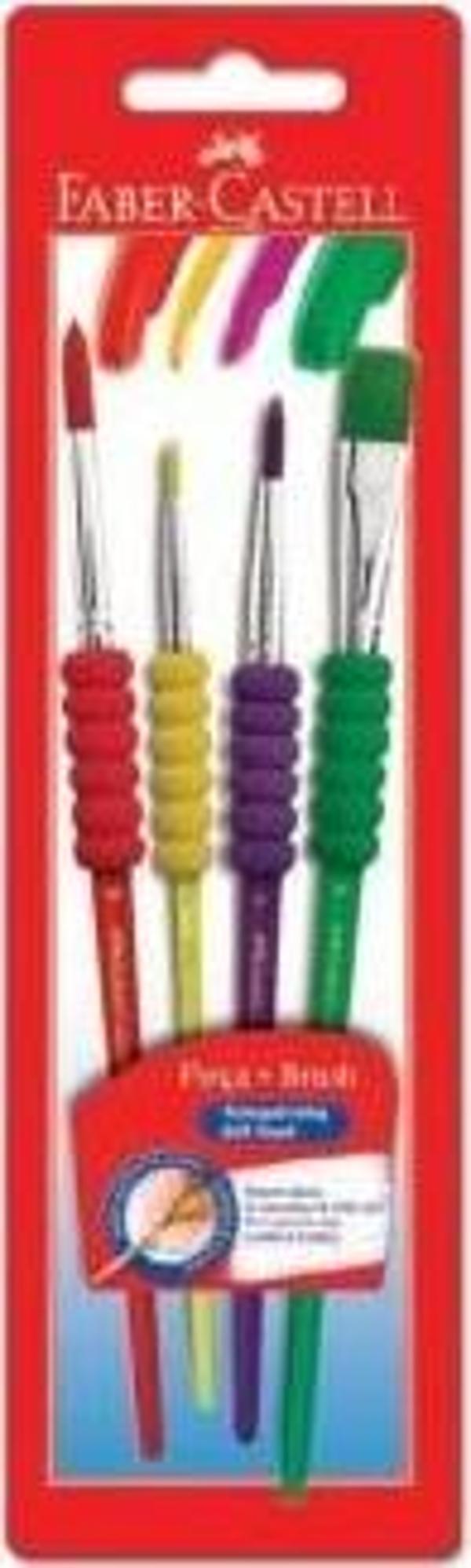 Faber-Castell Soft Touch Fırça Seti 4'lü - Image 1
