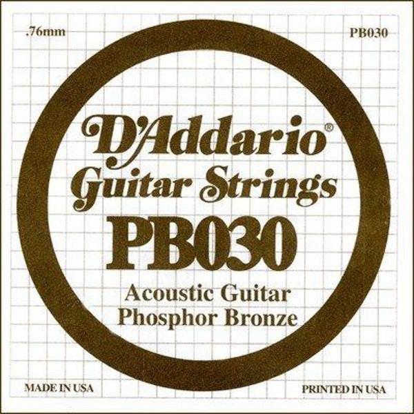 D'addario Pb030 Akustik Gitar Tek Teli - 30 Numara - Image 1
