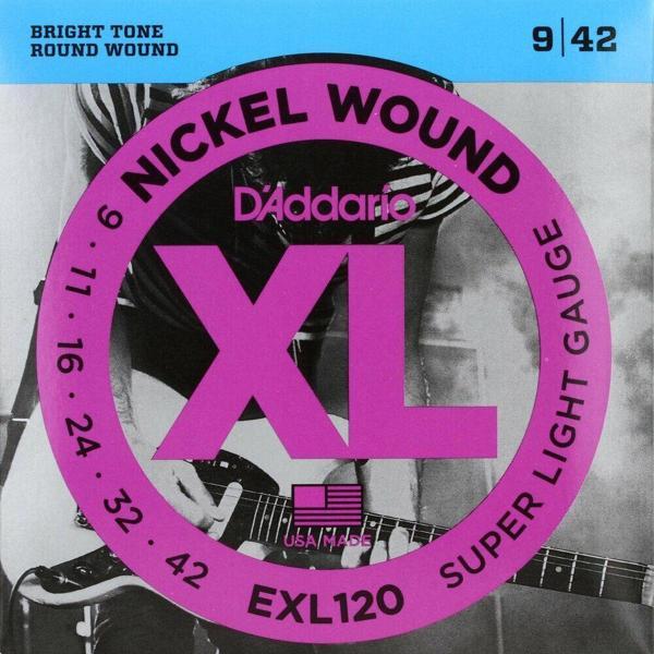 EXL120 Elektro Gitar Tel Set Super Light 009-042 - Image 1