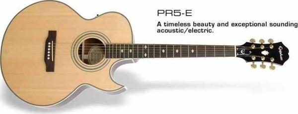 Epiphone Eep5Nagh1 Pr-5E Natural Gld Hdwe Elektro Akustik Gitar - Image 1