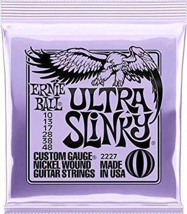 Ernie Ball P02227 Elektro Gitar Teli 010-48 Set Ultra Slinky - Image 1