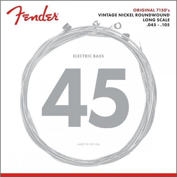 Fender Original 7150M Pure Nickel Bas Gitar Teli 45-105 - Image 1