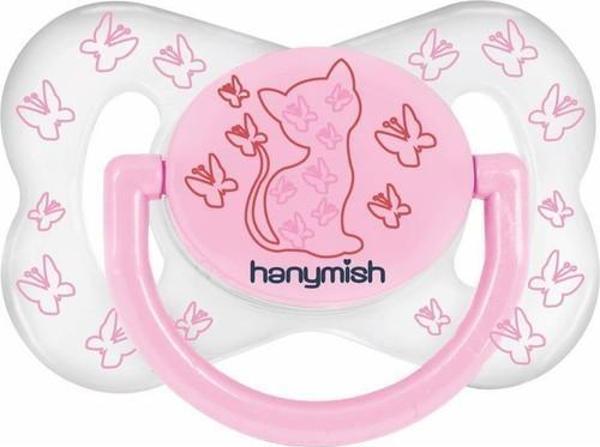 Hanymish Şeffaf Kelebek Damaklı Emzik No:3 Pembe - Image 1