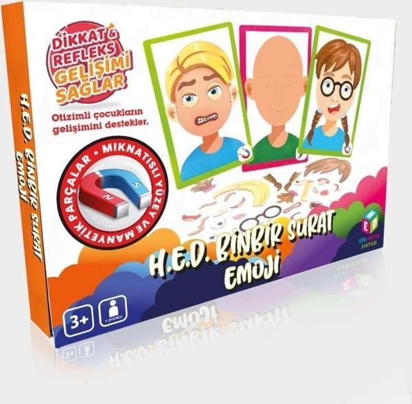 Hobi Eğitim Dünyası Hed Binbirsurat Emoji Zeka Dikkat Ve Eglence,aile Kutu Oyunu - Image 1
