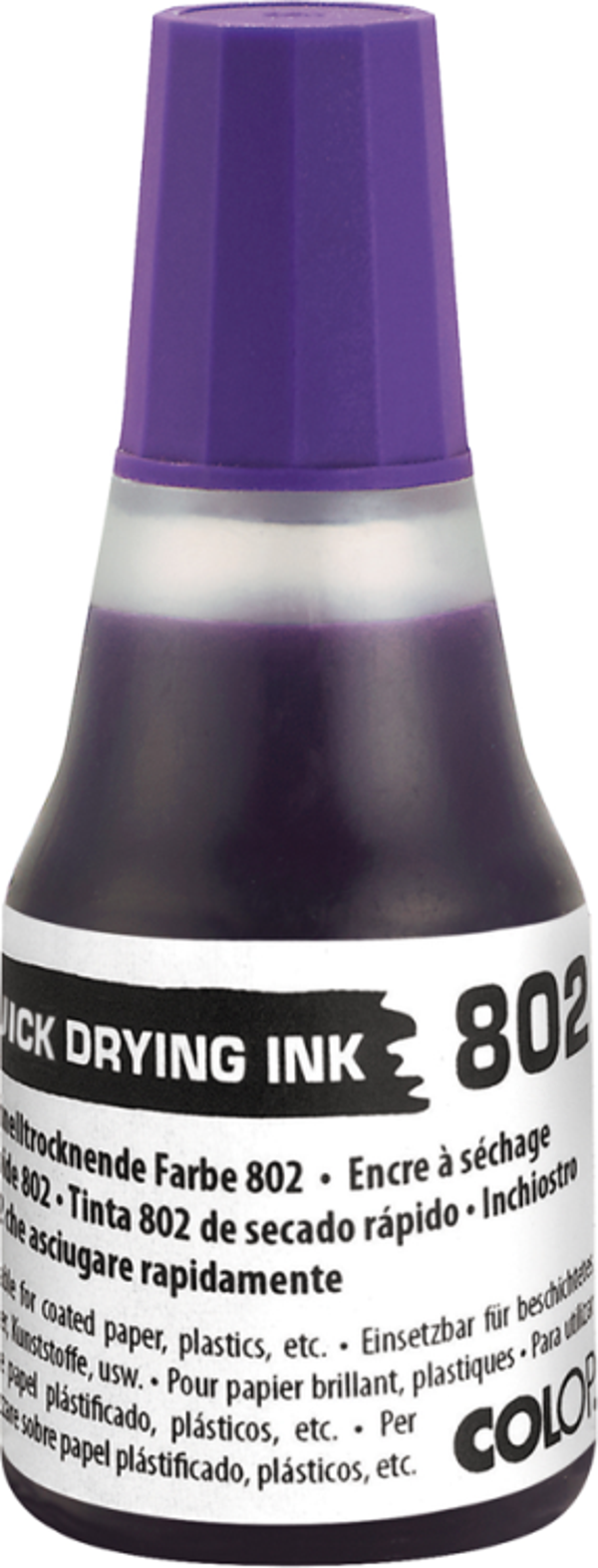 COLOP 802 25ML ÇABUK KURUYAN MÜREKKEP MOR - Image 1