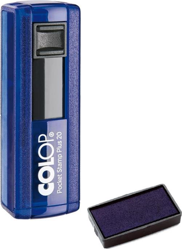 COLOP CEP20 KAŞE MAVİ KASA MAVİ KEÇE - 14X38MM - Image 1