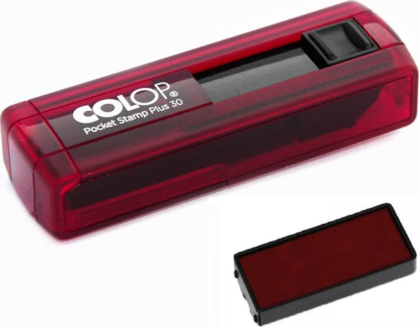 COLOP CEP30 KAŞE KIRMIZI KASA KIRMIZI KEÇE - 18X47MM - Image 1