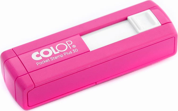 COLOP CEP30 KAŞE PEMBE KASA SİYAH KEÇE - 18X47MM - Image 1