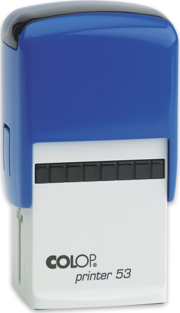 COLOP PRINTER 53 MAVİ KASA SİYAH KEÇE - 30X45MM - Image 1