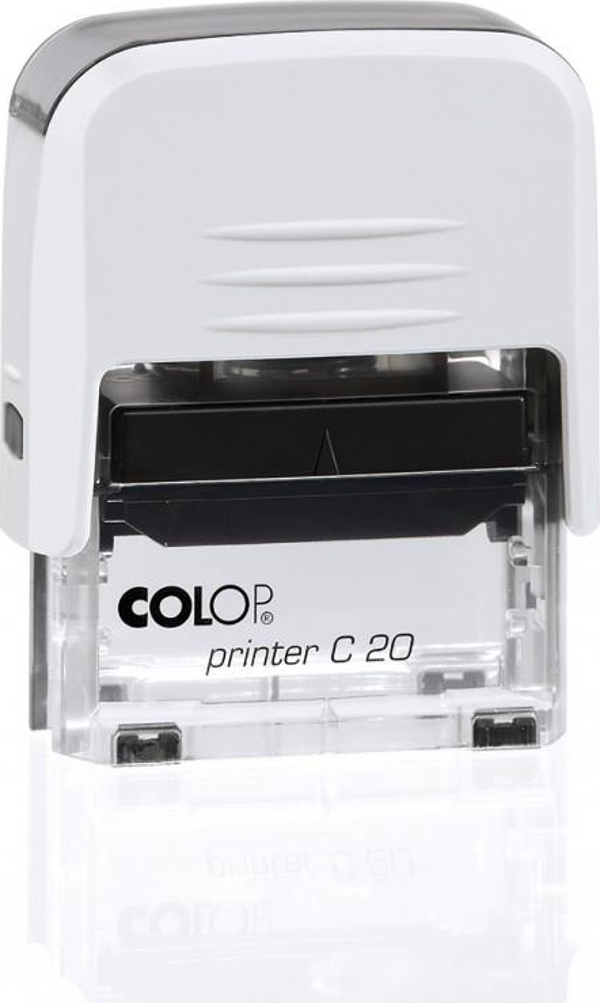 COLOP PRINTER C20 BEYAZ KASA SİYAH KEÇE - 14X38MM - Image 1