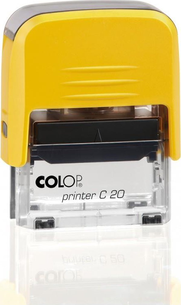 COLOP PRINTER C20 SARI KASA SİYAH KEÇE - 14X38MM - Image 1
