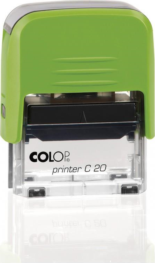 COLOP PRINTER C20 YEŞİL KASA SİYAH KEÇE - 14X38MM - Image 1