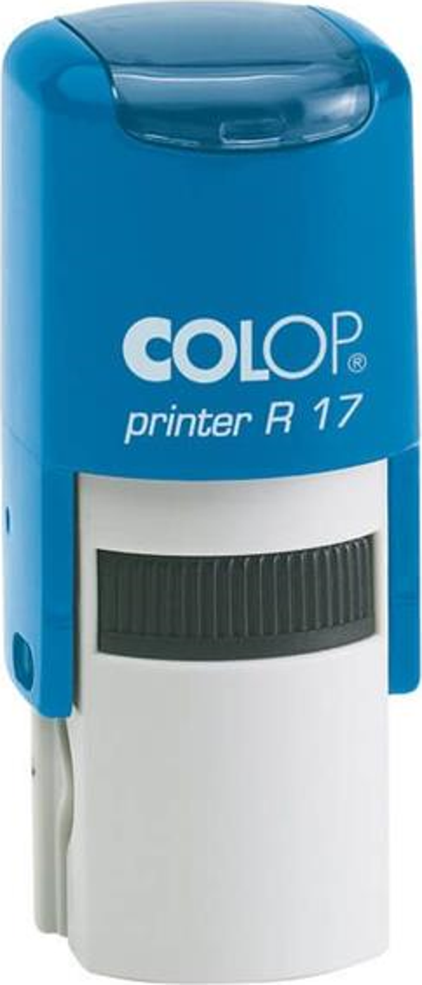 COLOP R17 YUVARLAK MAVİ KASA MAVİ KEÇE - 17MM - Image 1