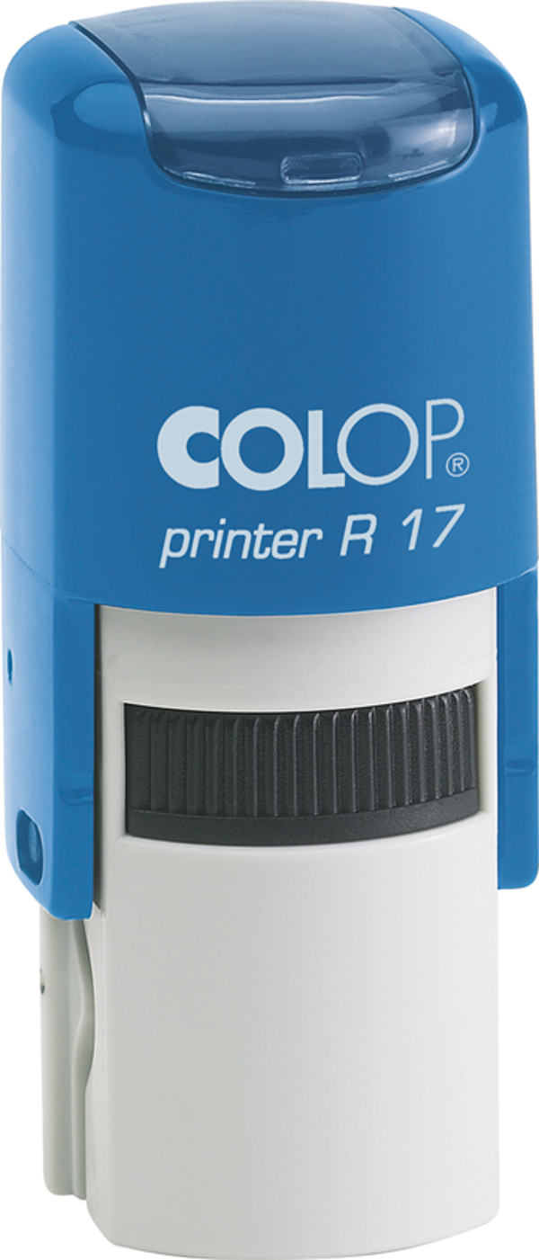 COLOP R17 YUVARLAK MAVİ KASA SİYAH KEÇE - 17MM - Image 1