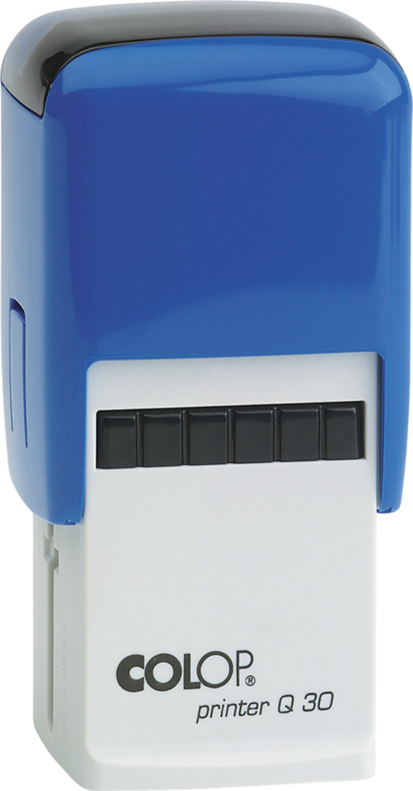COLOP Q30 KARE MAVİ KASA MAVİ KEÇE - 30X30MM - Image 1
