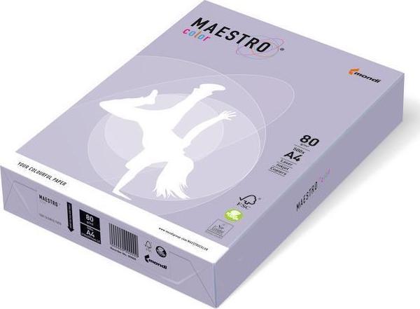 Maestro A4 Renkli Fotokopi Kağıdı LA12 Mor 80Gr 1 Koli 5 Paket - Image 1