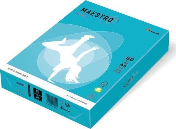 Maestro A4 Renkli Fotokopi Kağıdı AB48 Koyu Mavi 80Gr 1 Koli 5 Pk - Image 1