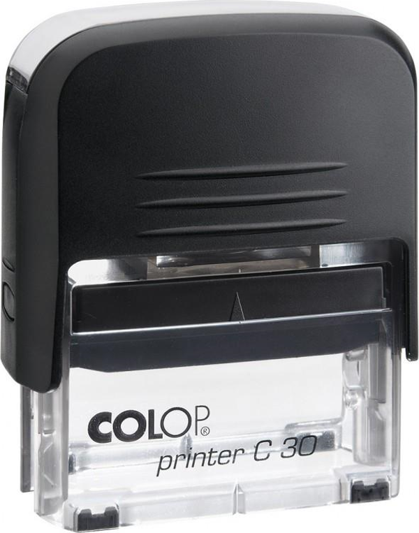 COLOP PRINTER C30 SİYAH KASA SİYAH KEÇE - 18X47MM - Image 1