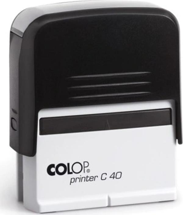 COLOP PRINTER C40 SİYAH KASA SİYAH KEÇE - 23X59MM - Image 1