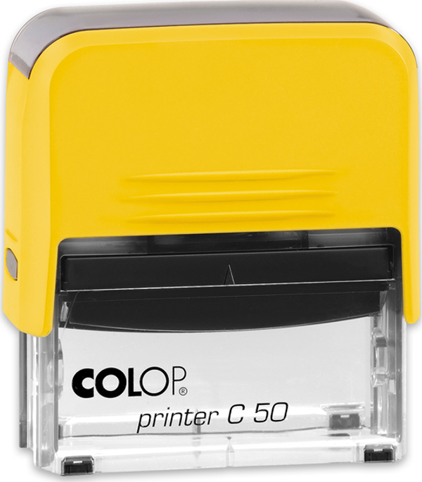 COLOP PRINTER C50 SARI KASA SİYAH KEÇE - 30X69MM - Image 1