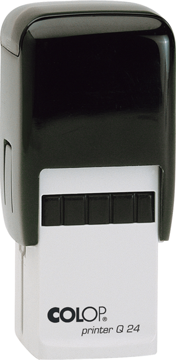 COLOP Q24 KARE SİYAH KASA SİYAH KEÇE - 24X24MM - Image 1