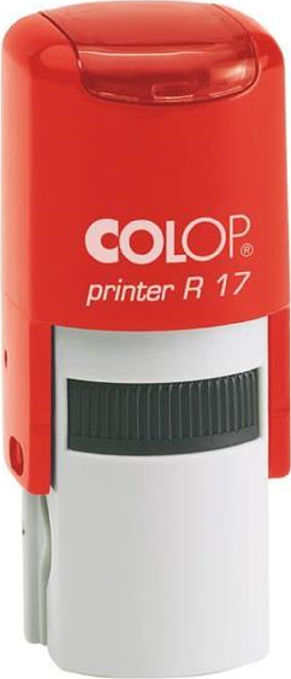 COLOP R17 YUVARLAK KIRMIZI KASA SİYAH KEÇE - 17MM - Image 1