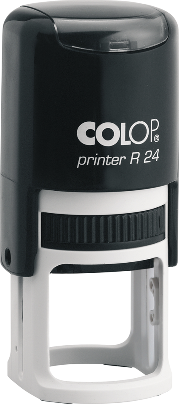 COLOP R24 YUVARLAK SİYAH KASA SİYAH KEÇE - 24MM - Image 1