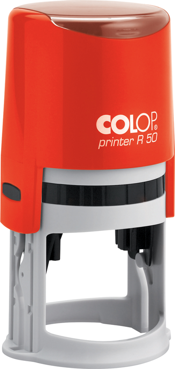 COLOP R50 YUVARLAK KIRMIZI KASA SİYAH KEÇE - 50MM - Image 1