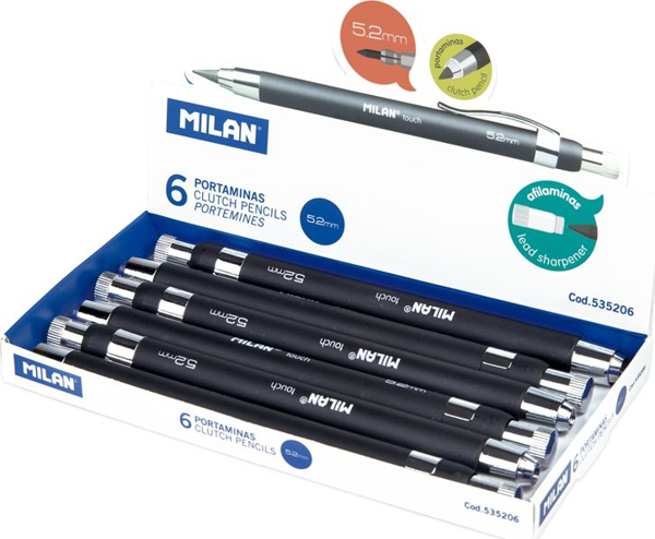 MILAN 535206 TOUCH KALIN UÇLU VERSATIL KALEM 52MM - 6ADET - Image 1