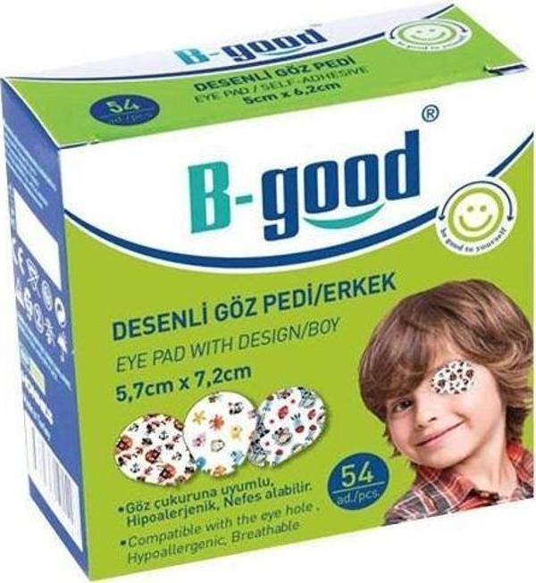 B-Good Göz Kapama Bandı Erkek Çocuk Desenli 54 Adet - Image 1