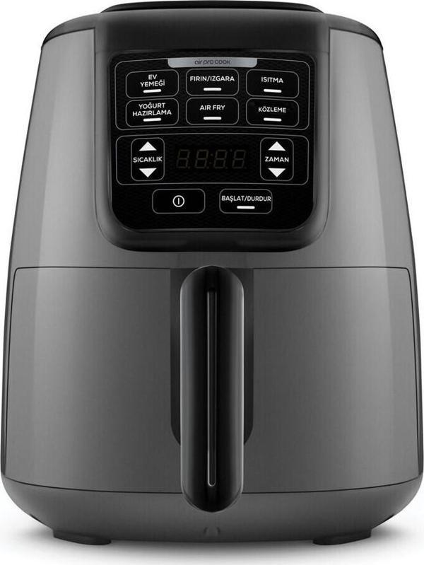Air Pro Cook 3 in 1 XL Ev Yemeği, Közleme, Airfryer Space Gray - Image 1