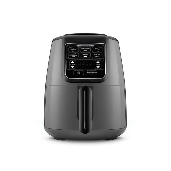 Karaca Air Pro Cook 3 in 1 XL Ev Yemeği, Közleme, Airfryer Space Gray 4L - Image 1