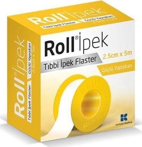Roll Ipek 2.5X5 M Tıbbi Flaster Çinko Oksitli Kauçuk Yapışkanlı - Image 1