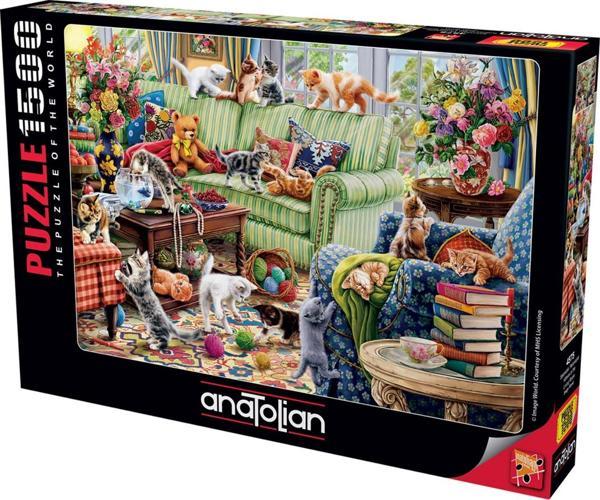 Anatolian 1500 Parçalık Puzzle - Salondaki Yaramazlar 4575 - Image 1