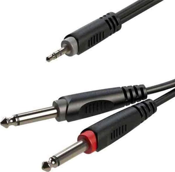 Roxtone Rx-K12605 5 Metre 3.5 Mm Stereo - Çift Mono Gitar Hazır Kablo - Image 1