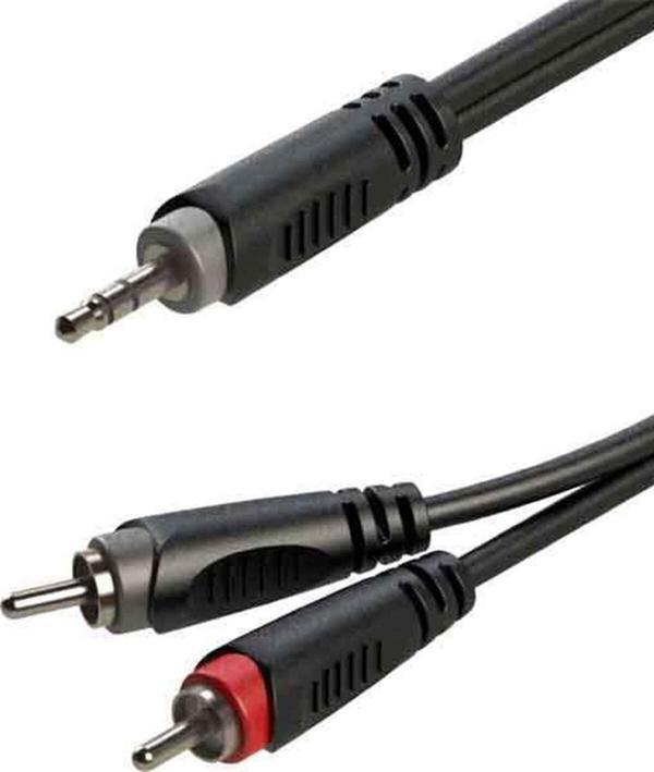Roxtone Rx-K12905 5 Metre 3.5 Mm Stereo - Çift Rca Gitar Ses Kablo - Image 1