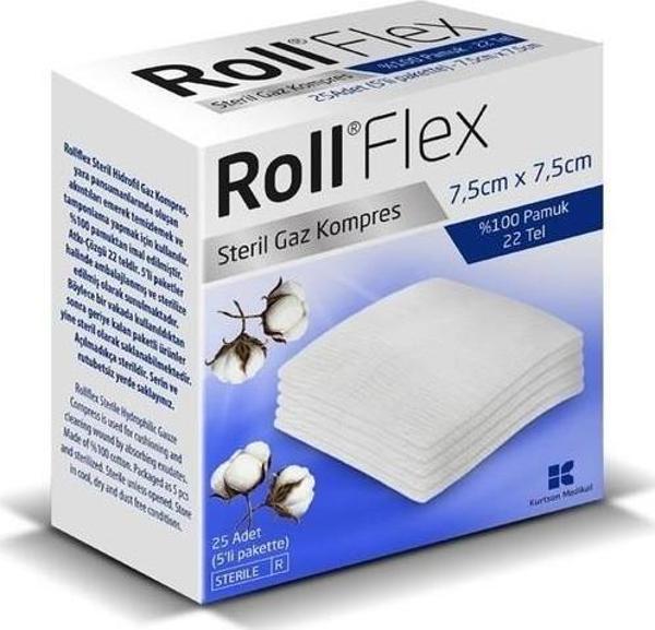 Roll Emici Kompres Ped 25 Li (7,5*7,5) - Image 1